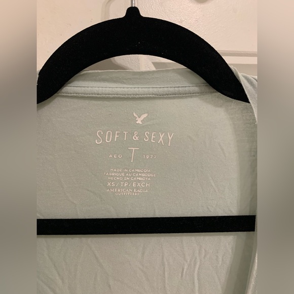Soft & Sexy American Eagle T-Shirt Blue, Turquoise - Picture 2 of 2